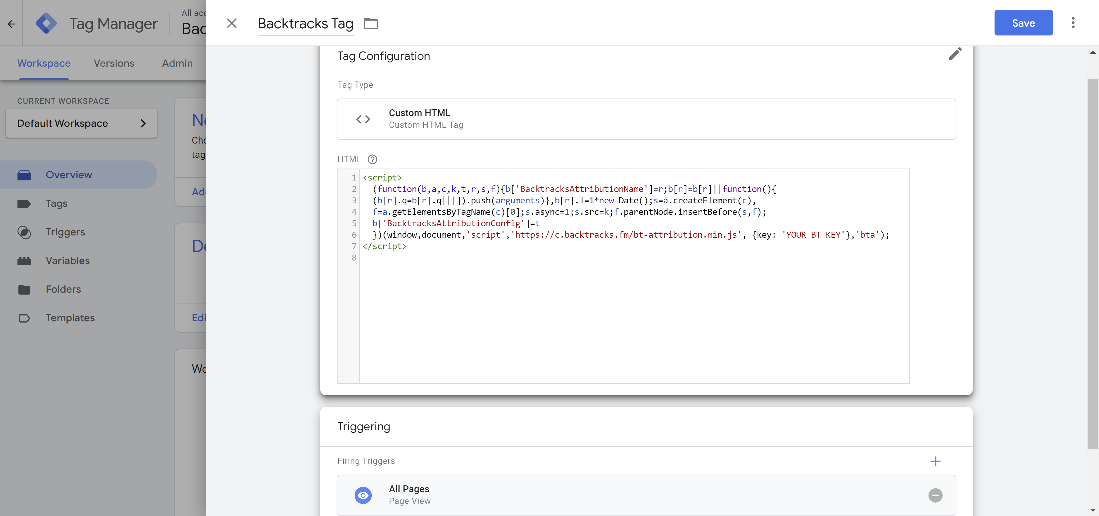 Google Tag Manager Final Preview and Save
